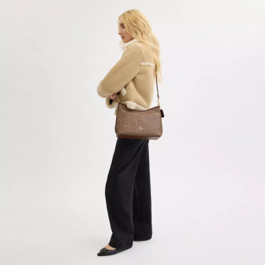 COACH Laurel Shoulder Bag In Signature Canvas image 1