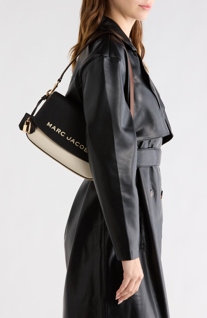 [At India] MARC JACOBS The Bold Saddle Leather Shoulder Bag - BLACK MULTI