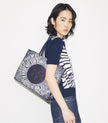 [ARRIVING  IN INDIA] TORY BURCH Ella Printed Small Tote - Navy Circle