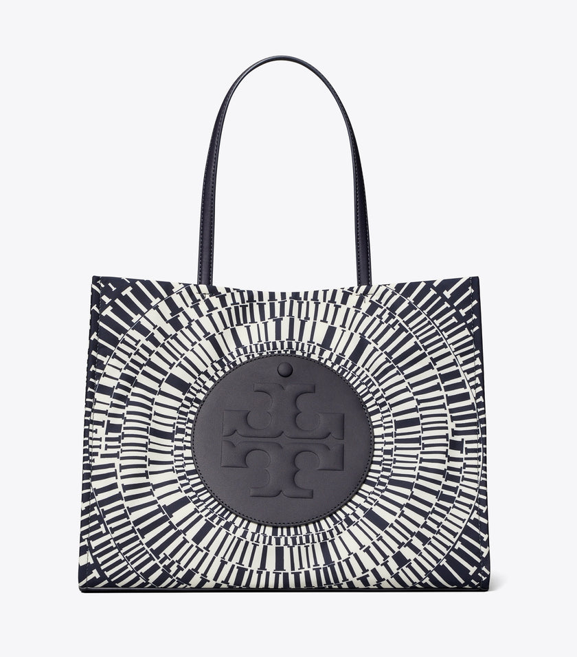 [ARRIVING  IN INDIA] TORY BURCH Ella Printed Small Tote - Navy Circle