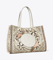 TORY BURCH Ella Printed Tote - pink cockatoo