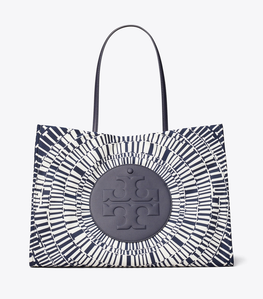 TORY BURCH Ella Printed Tote - Navy Circle