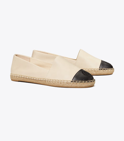 [AT DELHI] TORY BURCH Colorblock Espadrille - Dulce De Leche / Perfect Black image 0