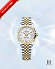 [At MRP] [Brand New] Rolex Datejust White Mother-of-Pearl Diamond Dial Yellow Rolesor Jubilee 278343RBR 31 mm