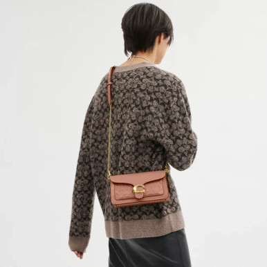 COACH Tabby Chain Clutch In Signature Leather image 2