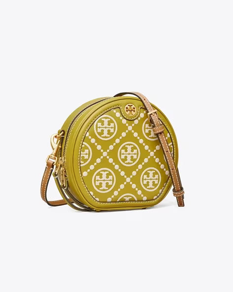 [AT DELHI] TORY BURCH T Monogram Contrast Embossed Moon Bag image 1