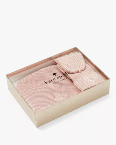 KATE SPADE Metallic Spade Winter Accessories Box Set image 2