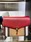 BURBERRY Small Macken Crossbody Bag - Red image