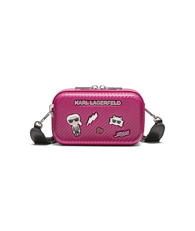 KARL LAGERFELD Maybelle Hardcase Crossbody - Pink image 2