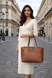 [Arriving]VALENTINO Garavani VLogo Fillme Tote Bag Brown image 0