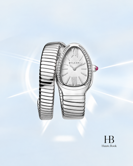[Brand New] Bvlgari Serpenti Tubogas Silver Tubogas Bracelet 101827 31 × 23 mm