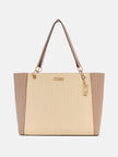 Guess Zakaria Debossed Logo Tote - Neutral image 0