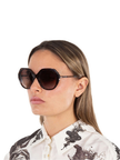 BURBERRY  Vanessa Brown Gradient Geometric Ladies Sunglasses image 1