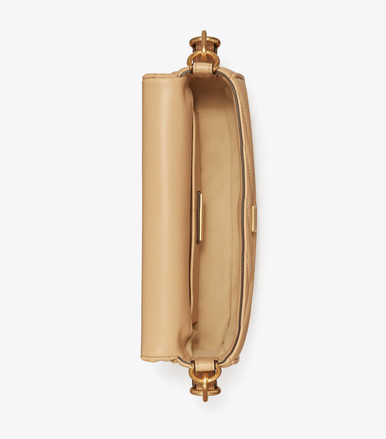 TORY BURCH Small Kira Chevron Flap Shoulder Bag - Desert Dune image 0