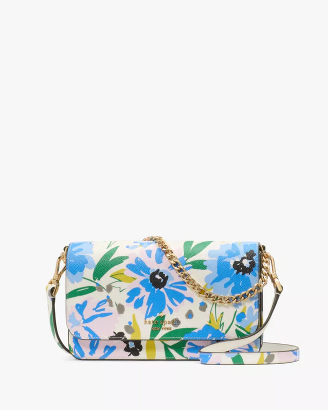 [AT DELHI] KATE SPADE Madison Floral Willow Mini Crossbody - Cream multi image 0