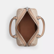 COACH Rowan Satchel Bag In Signature Canvas - Silver/Sand/Taupe image 0
