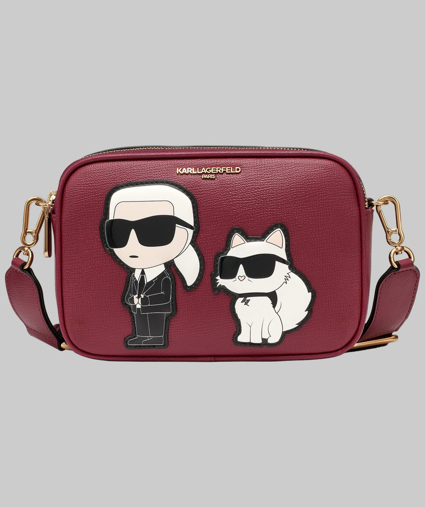 KARL LAGERFELD Maybelle Camera Crossbody - Wine image 0