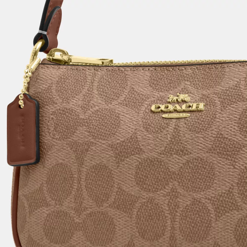 COACH Nolita 19 In Signature Canvas - Gold/Tan/Brown image 2