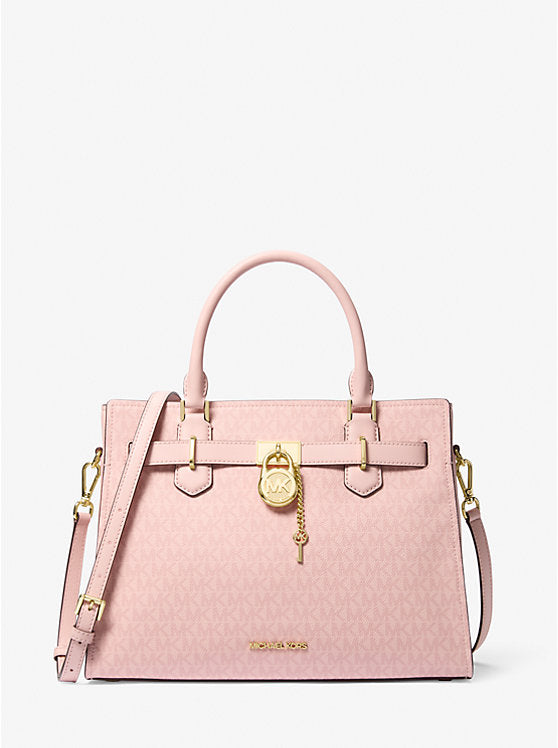 MICHAEL KORS Hamilton Medium Signature Logo Satchel image 0