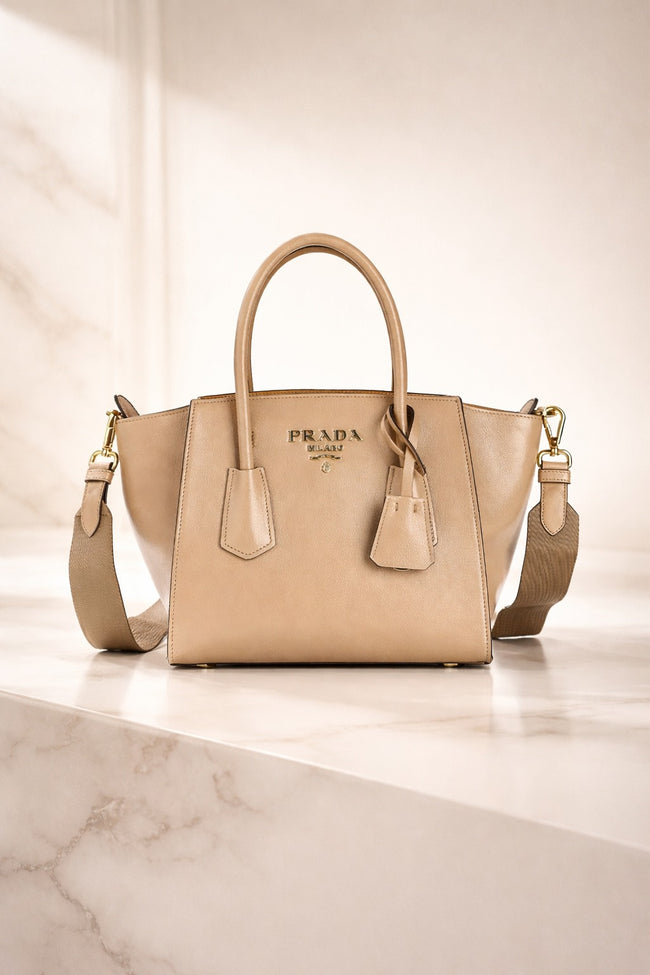 [AT DELHI] PRADA Grace Calf Leather Tote Bag image 0