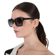SALVATORE FERRAGAMO Salvatore Grey Rectangular Ladies Sunglasses image 0