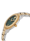 VERSACE  V-Tribute Quartz Green Dial Two-Tone Ladies Watch image 1