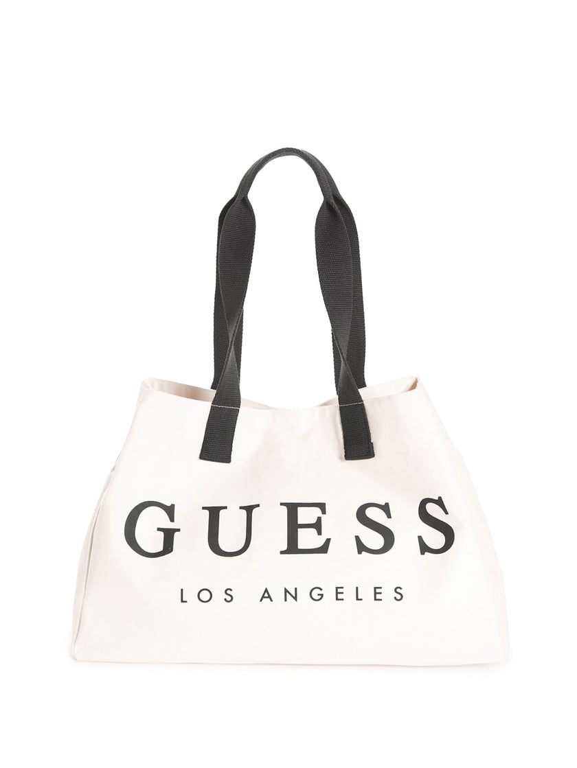 GUESS Canvas Beach Tote image 0