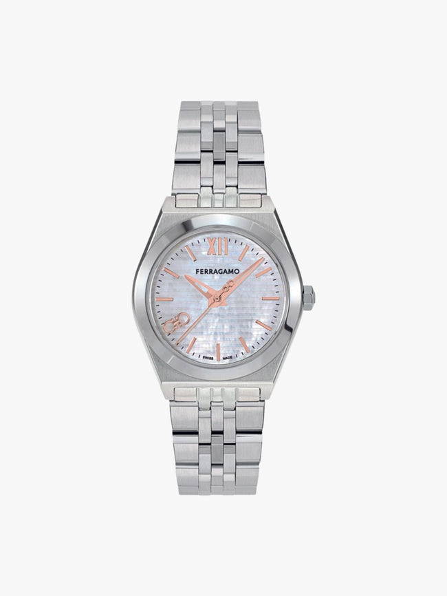 SALVATORE FERRAGAMO Vega Quartz Mother of Pearl Dial Watch image 0