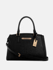 Guess Kyrie Saffiano Satchel - Black image 0