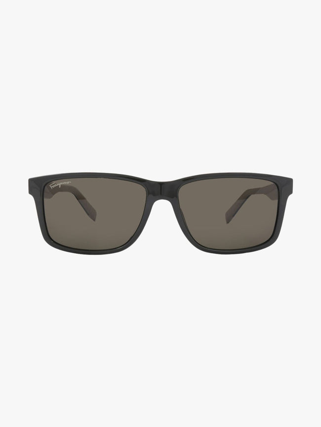 [ARRIVING] SALVATORE FERRAGAMO Salvatore Dark Grey Rectangular Men's Sunglasses image 0