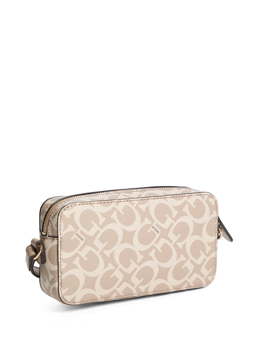 Guess Kyrie Mini Faux-Leather Camera Crossbody - Brown image 2