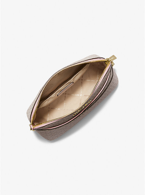 Michael Kors Jet Set Travel Medium Logo Dome Crossbody Bag - Pwd Blsh Mlt image 2
