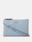 Guess Tidewood Logo Double Zip Mini Crossbody - Blue image 0