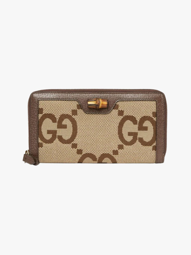 [AT DELHI] GUCCI Jumbo GG Diana Bamboo Accent Wallet image 1