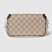 GUCCI Horsebit 1955 Mini Bag - Beige And Dark Brown image 2
