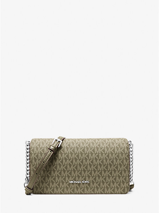 MICHAEL KORS Jet Set Signature Logo Crossbody Bag - Olive image 1