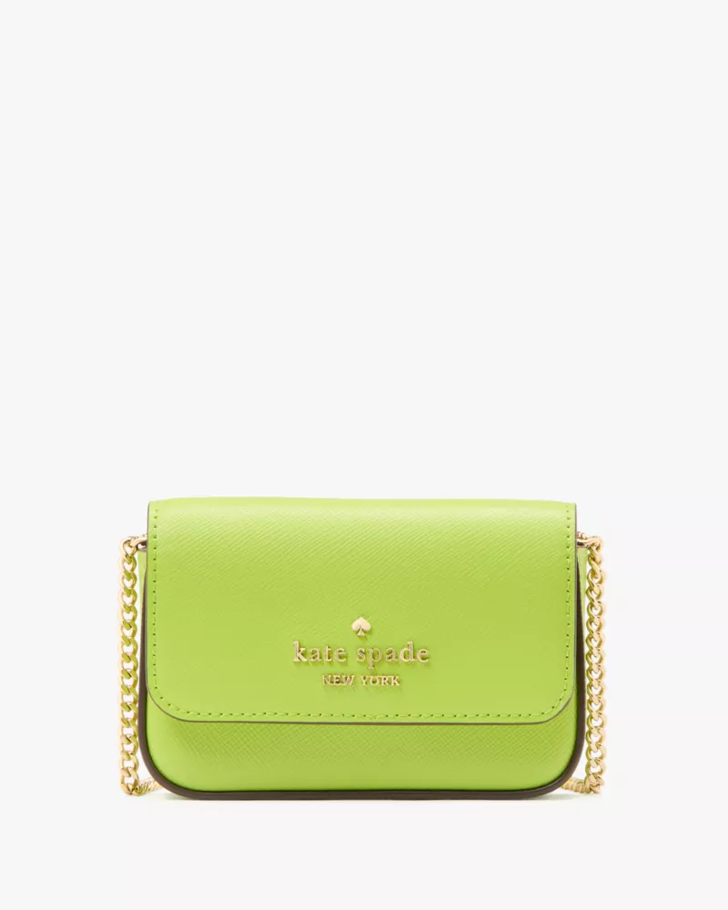 KATE SPADE  Madison Card Case Crossbody - Grasshopper Gree image