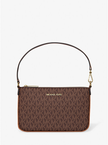 MICHAEL kORS Jet Set small convertible wristlet bag with exclusive logo - Brown image