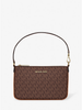 MICHAEL kORS Jet Set small convertible wristlet bag with exclusive logo - Brown image