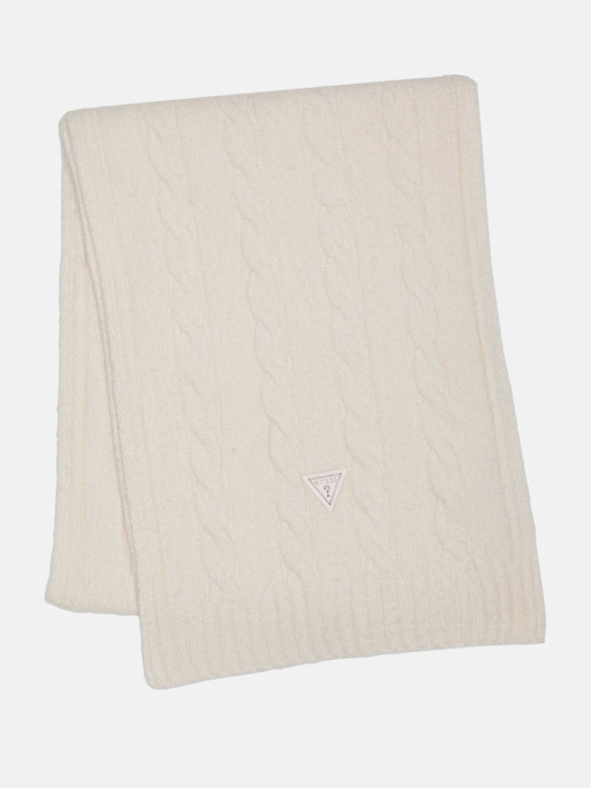 Guess Cable-Knit Scarf - Off-White image 0