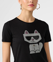 KARL LAGERFELD PARIS Choupette Charm Logo Tee image 1