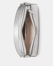 KATE SPADE Margot Metallic Croc Embossed Convertible Shoulder Bag - Silver image 2