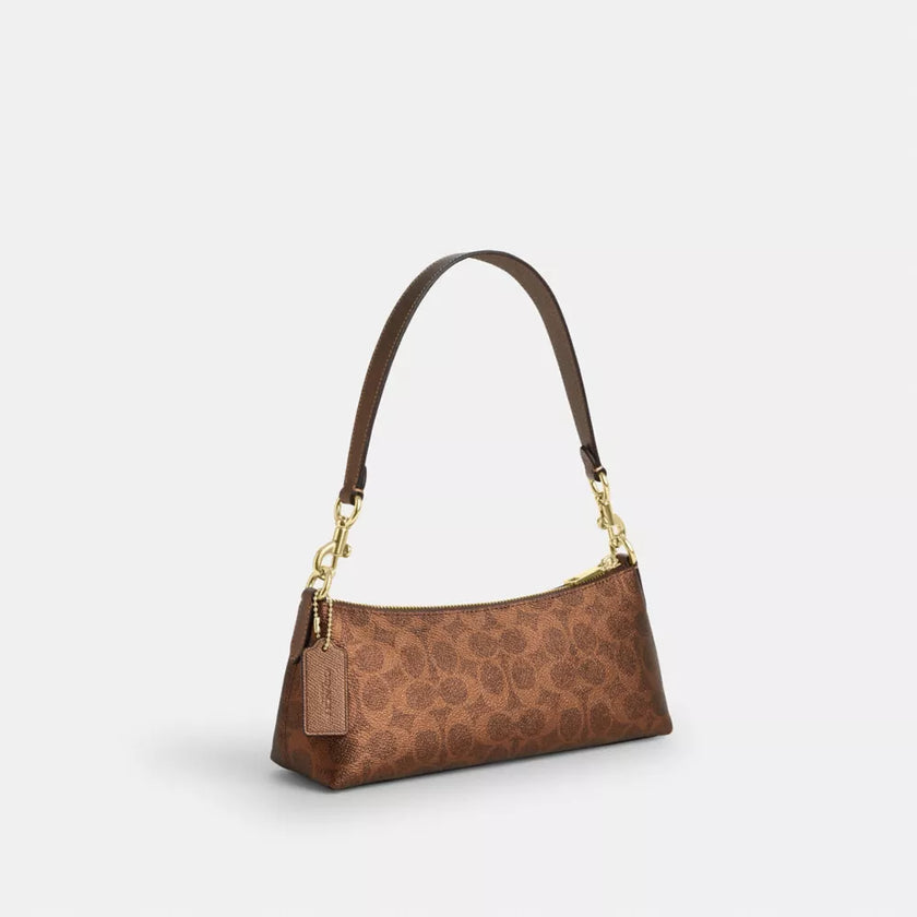 COACH Charlotte Shoulder Bag In Signature Canvas image 2