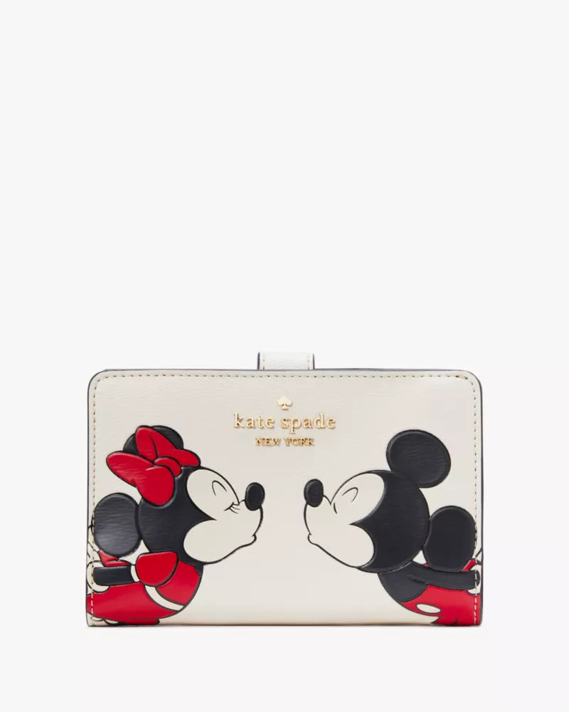 KATE SPADE  Disney X Kate Spade New York Minnie Medium Compact Bifold Wallet image 0