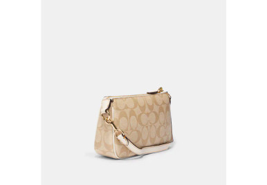 COACH Nolita 19 Iure Canvas With Floral Appliquen Signat image 0