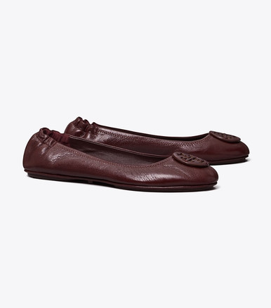 TORY BURCH Minnie Travel Ballet - Plum image 3