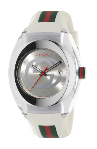 GUCCI Unisex Sync Rubber Strap Sport Watch, 46mm image 0