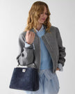 KATE SPADE Phoebe Suede Embroidered Medium Top Handle Bag image 1