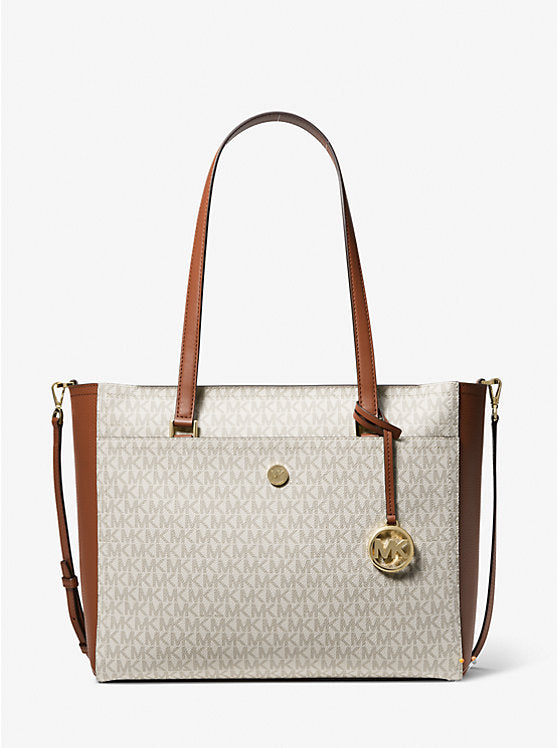 MICHAEL KORS Maisie Large Logo 3-in-1 Tote Bag - Vanilla image 0