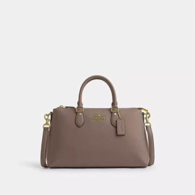 COACH Georgia Satchel Bag - Gold/Dark Stone image 3